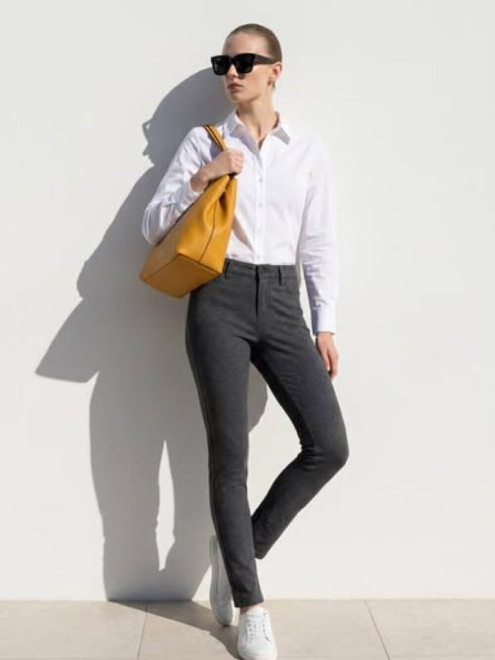 Calvin Klein Jeans Women's Gray Stretch Skinny Pants Size 4 Mid Rise